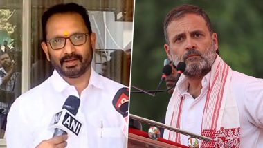 Lok Sabha Election 2024: BJP Fields Its Kerala Chief K Surendran Against Rahul Gandhi in Wayanad