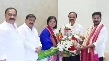 Ranjith Reddy, Danam Nagender Join Congress: Two BRS Leaders Switch Party in Telangana Ahead of Lok Sabha Elections 2024 (Watch Video)