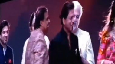 Mukesh Ambani Calls Shah Rukh Khan Anant Ambani's 'Godfather' During His Son's Jamnagar Pre-wedding Event (Watch Video)