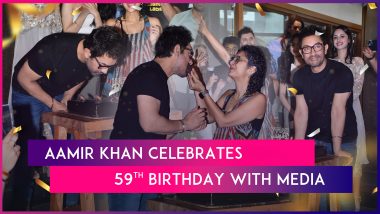 Aamir Khan Celebrates His 59th Birthday With Media, Kiran Rao & Laapataa Ladies Team