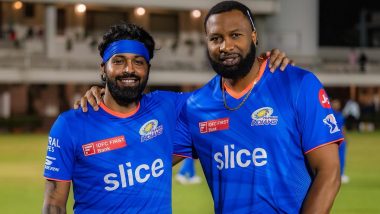 'Excited to Work Together Again' Mumbai Indians Captain Hardik Pandya Shares Touching Post for Batting Coach Kieron Pollard Ahead of IPL 2024