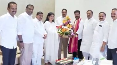 Telangana: Blow to BRS As Sitting MP Ranjith Reddy, MLA D Nagender Resign From Party, Join Congress Ahead of Lok Sabha Polls (Watch Video)