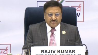 Lok Sabha Elections 2024: Your Vote Safe, Come Out in Large Numbers To Exercise Franchise, Says Chief Election Commissioner Rajiv Kumar