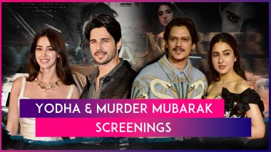 Celebs Attend Screening Events For Sidharth Malhotra’s Yodha And Sara Ali Khan’s Murder Mubarak