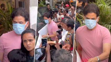 Tusshar Kapoor Gets Mobbed by Fans As They Surround Him for Selfies Outside Restaurant in Mumbai (Watch Video)