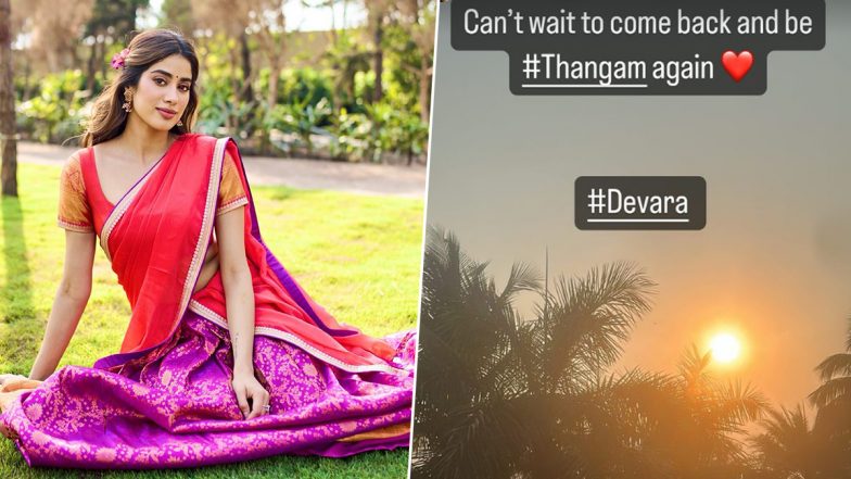 Devara – Part 1: Janhvi Kapoor Completes Film Shoot; Actress Writes ‘Can’t Wait to Go Back to Goa’
