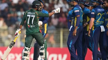 BAN vs SL 3rd T20I 2024: Bangladesh’s Towhid Hridoy Fined 15 Percent of His Match Fees for Breaching ICC Code of Conduct