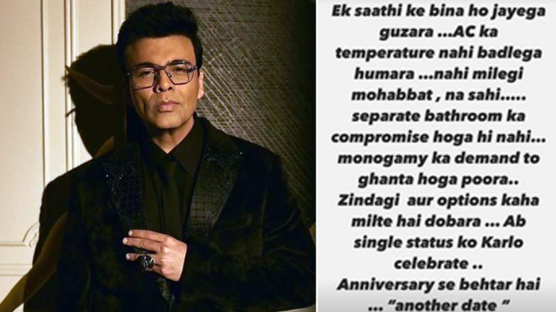 Karan Johar Is Happy Being Single, RARKPK Producer Says ‘Ek Saathi Ke Bina Ho Jayega Guzara’
