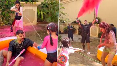 Holi 2024: Kunal Kemmu, Soha Ali Khan, and Little Inaaya Add a Splash of Joy to the Festivities! (Watch Video)