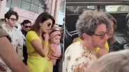 Priyanka Chopra Stuns in Yellow Saree During Ayodhya Visit With Nick Jonas and Daughter Malti Marie (Watch Video)