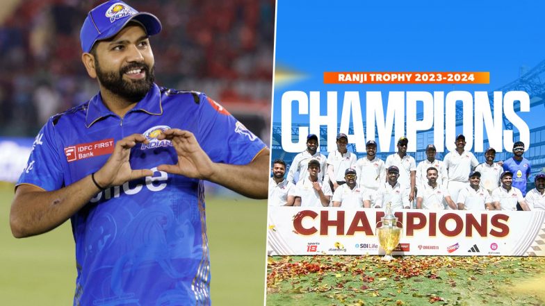 Rohit Sharma Praises Mumbai for Winning Record-Extending 42nd Ranji Trophy Title With Victory over Vidarbha in Final (See Post)