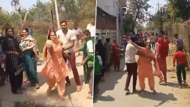 Uttar Pradesh Shocker: Youths Thrash Woman After She Raises Objection Over 'Drinking' in Bareilly (Watch Video)