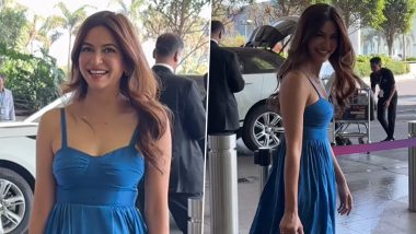 Bride-to-Be Kriti Kharbanda Spotted at Mumbai Airport Ahead of Wedding With Pulkit Samrat! (Watch Video)