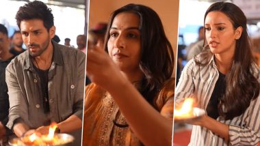 Bhool Bhulaiyaa 3: Kartik Aaryan, Vidya Balan, Triptii Dimri and Others Perform Ganpati Aarti As They Begin Shooting for the Film (Watch Video)