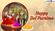 Dol Purnima 2024 Greetings, Wishes and Radha-Krishna Photos: Share Messages, HD Pictures, Wallpapers, Quotes and GIFs To Celebrate Dol Jatra