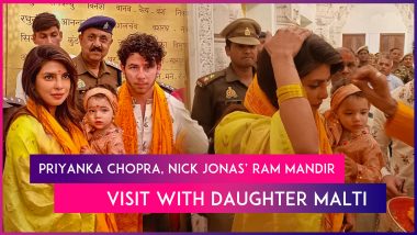 Priyanka Chopra And Nick Jonas Visit Ayodhya's Ram Mandir With Daughter Malti Marie
