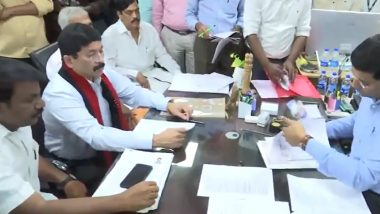 Lok Sabha Election 2024: DMK MP Dayanidhi Maran Files Nominations for Central Chennai Constituency (Watch Video)