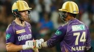IPL 2024: Sunil Narine, Venkatesh Iyer Lead Kolkata Knight Riders&rsquo; Batting Blitz, Leave Royal Challengers Bengaluru in Daze With Seven-Wicket Win