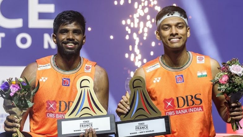 French Open 2024: Satwiksairaj Rankireddy-Chirag Shetty Beat Chinese Taipei&rsquo;s Lee Jhe Huei and Yang Po Hsuan in Summit Clash to Clinch Title