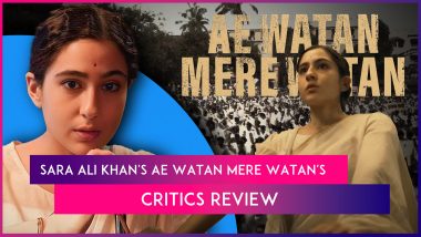 Ae Watan Mere Watan Review: Sara Ali Khan's Patriotic Movie Does Not Impress Critics