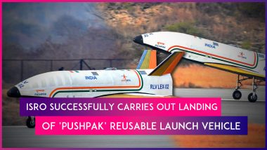 SRO Achieves Major Milestone, Successfully Carries Out Landing Of ‘Pushpak’, India’s First Reusable Launch Vehicle
