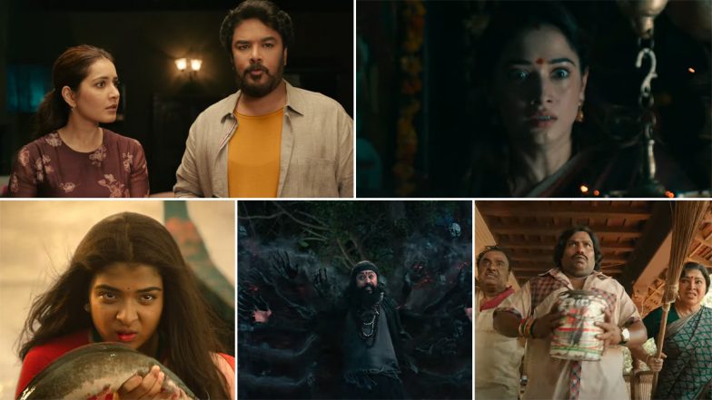 Aranmanai 4 Trailer: Sundar C's Supernatural Thriller Featuring Tamannaah Bhatia and Raashii Khanna Teases Spooky Twists (Watch Video)