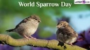 World Sparrow Day 2024 Date: Know History and Significance of the Day That Highlights the Importance of Conserving Sparrows and Their Habitats