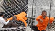Suicide Bid At Mantralaya: Vadapav Vendor Jumps Off From Third Floor of Building After Action Against His Cart in Mumbai, Rescued and Detained (Watch Video)