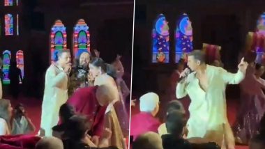 Anant Ambani and Radhika Merchant’s Pre-Wedding: Akshay Kumar Sings ‘Gur Naal Ishq Mitha’ and Delivers Electrifying Dance Performance at Event (Watch Video)