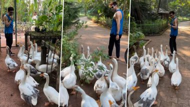 Kartik Aaryan's Hilarious 'Ducks Day Out' During His Goa Vacation (Watch Video)