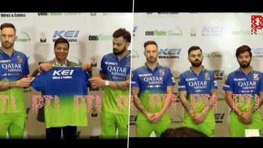 RCB Unveil Green Jersey During Event in Chennai Ahead of IPL 2024 Opening Match Against CSK (Watch Video)