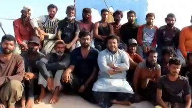 'India Zindabad': Pakistani Sailors of FV Al-Kambar After Indian Navy's Heroic Rescue During Anti-Piracy Operation (Watch Video)