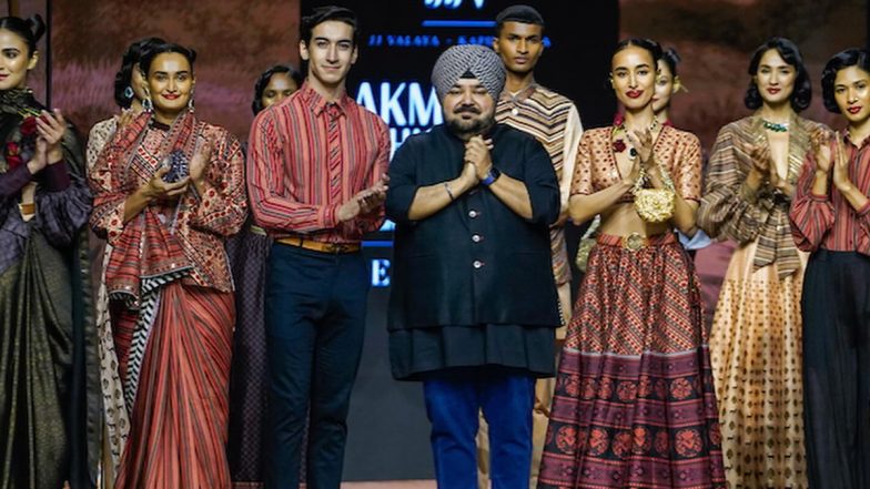 JJ Valaya Showcases His Latest Innovative Collection From His Bridge to Luxury Brand at Lakme Fashion Week (View Pics)