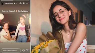 Janhvi Kapoor Turns 27: Ananya Panday Shares Adorable Birthday Post for Her Bestie, Drops Unseen Childhood Picture on Instagram!