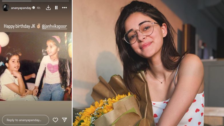 Janhvi Kapoor Turns 27: Ananya Panday Shares Adorable Birthday Post for Her Bestie, Drops Unseen Childhood Picture on Instagram!