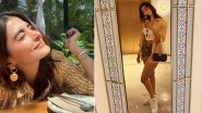 Pooja Hegde Looks Resplendent in White and Yellow Striped Shirt, Beast Actress Shares Glimpses From Her Goa Vacation (View Pics)