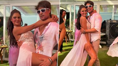 Priyanka Chahar Choudhary Gets Close to Ankit Gupta, Sizzles and Dances Her Heart Out in Viral Video from Holi 2024 Celebration - WATCH