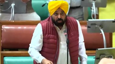 Punjab: CM Bhagwant Mann and Congress MLA Partap Singh Bajwa Clash in Legislative Assembly Over Governor's Address Interruption (Watch Video)