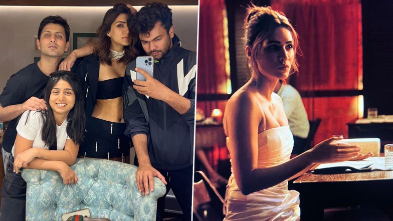 Crew: Kriti Sanon Seen Having Fun Time With Her Gang As She Shares BTS Pics Ahead of the Film’s Release!