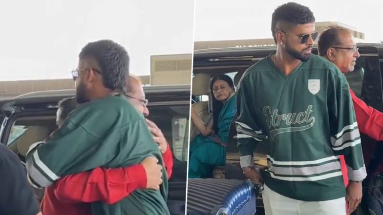 Adorable! Shreyas Iyer’s Family Arrives To See Off Kolkata Knight Riders Captain at Airport Ahead of IPL 2024, Video Goes Viral