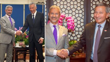 EAM on Three-Day Singapore Visit: S Jaishankar Meets Singapore PM Lee Hsien Loong, Indian Origin Foreign Minister Vivian Balakrishnan To Further Deepen Bilateral Ties (See Pics)