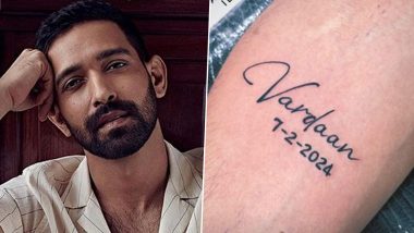 Vikrant Massey Tattoos Son Vardaan’s Name on His Arm, 12th Fail Actor Is ‘Addicted’ to This New Addition (View Pic)