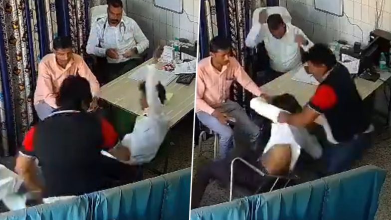 Uttar Pradesh: Patient Slapped, Kicked and Thrown Out of Cabin by Doctor at Mahoba District Hospital (Watch Video)