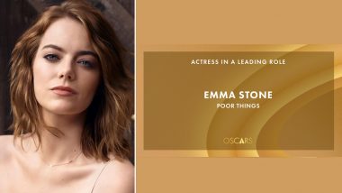 Oscars 2024: Emma Stone Wins Best Actress Award for Poor Things