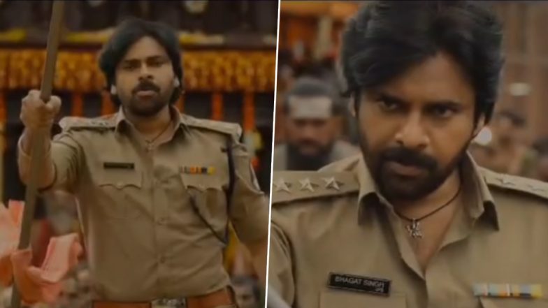 Ustad Bhagat Singh's 'Bhagat Blaze' Teaser: Pawan Kalyan's Cop Oozes Swag As He Fights Baddies in This Actioner Co-Starring Sreeleela (Watch Video)