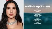 Dua Lipa Drops Big News on New Album &lsquo;Radical Optimism&rsquo; (Watch Video)