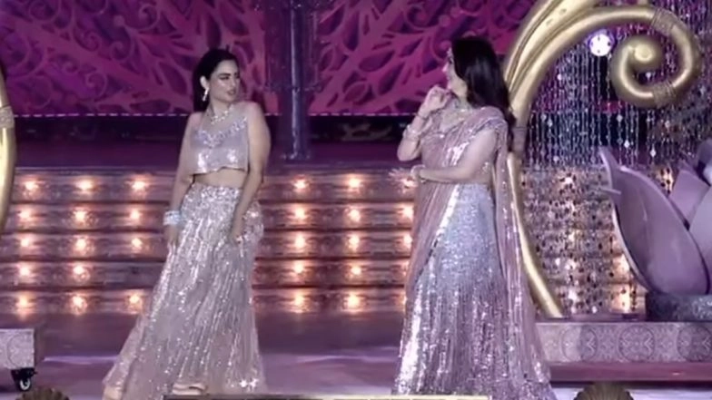 Nita Ambani and Isha Ambani Extend Warm Welcome With ‘Ghar More Pardesia’ Performance at Anant Ambani and Radhika Merchant’s Pre-Wedding Event (Watch Video)