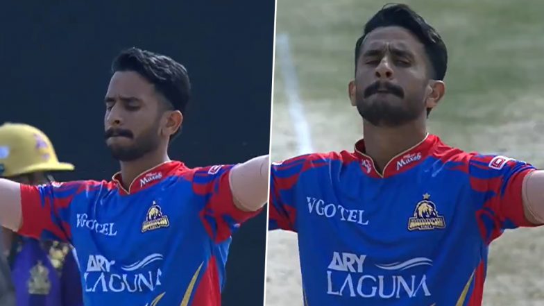 Hasan Ali Performs Unique Celebration After Dismissing Saud Shakeel During Karachi Kings vs Quetta Gladiators PSL 2024 Match (Watch Video)