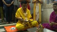 Maharashtra: Goa CM Pramod Sawant Offers Prayers at Ganpati Temple in Ratnagiri (Watch Video)