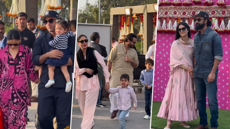 Alia Bhatt-Ranbir Kapoor With Raha, Vicky Kaushal-Katrina Kaif and Other B-town Celebs Leave Jamnagar Post Attending Anant Ambani and Radhika Merchant's Pre-Wedding Gala (Watch Videos)